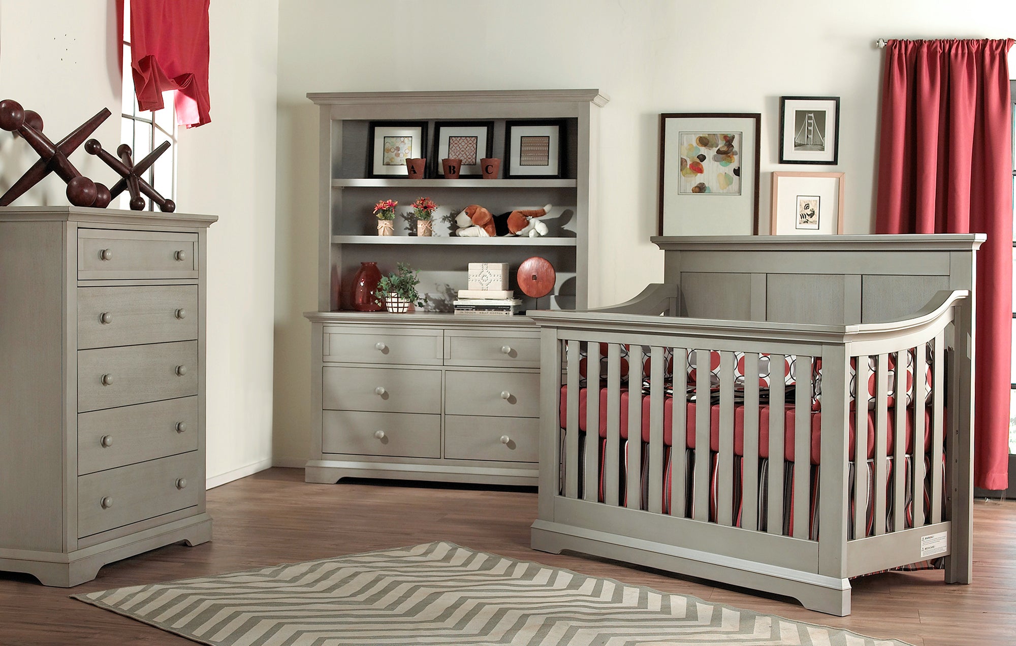 4-in-1 Convertible Crib - Ash Gray