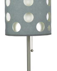 30"H Grey/White Retro Lamp