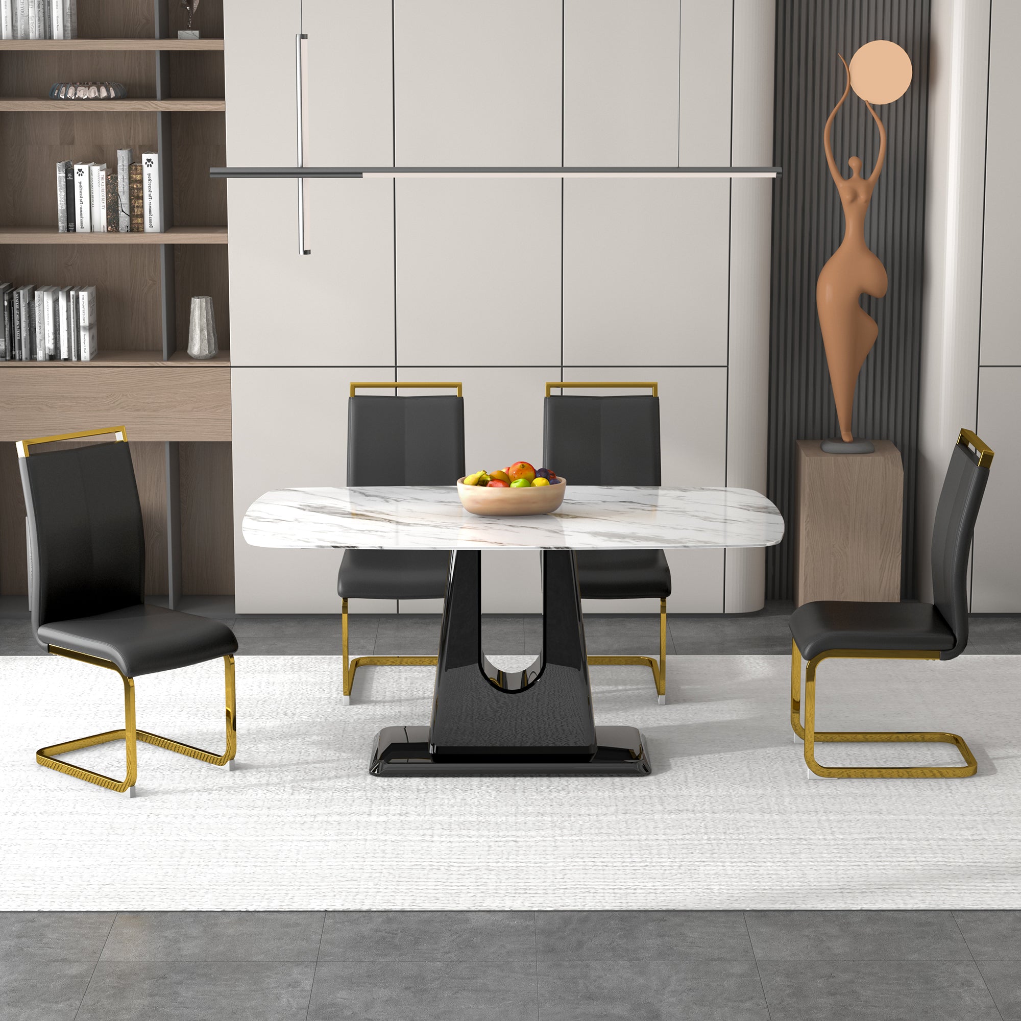 Modern and Luxurious Dining Table - White