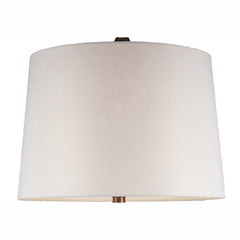 28.25" Tall Polyresin Table Lamp "Everly" with Brown finish, White Shade