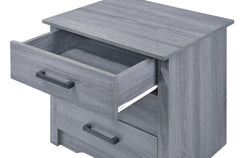 Laminated Grey Finish Nightstand