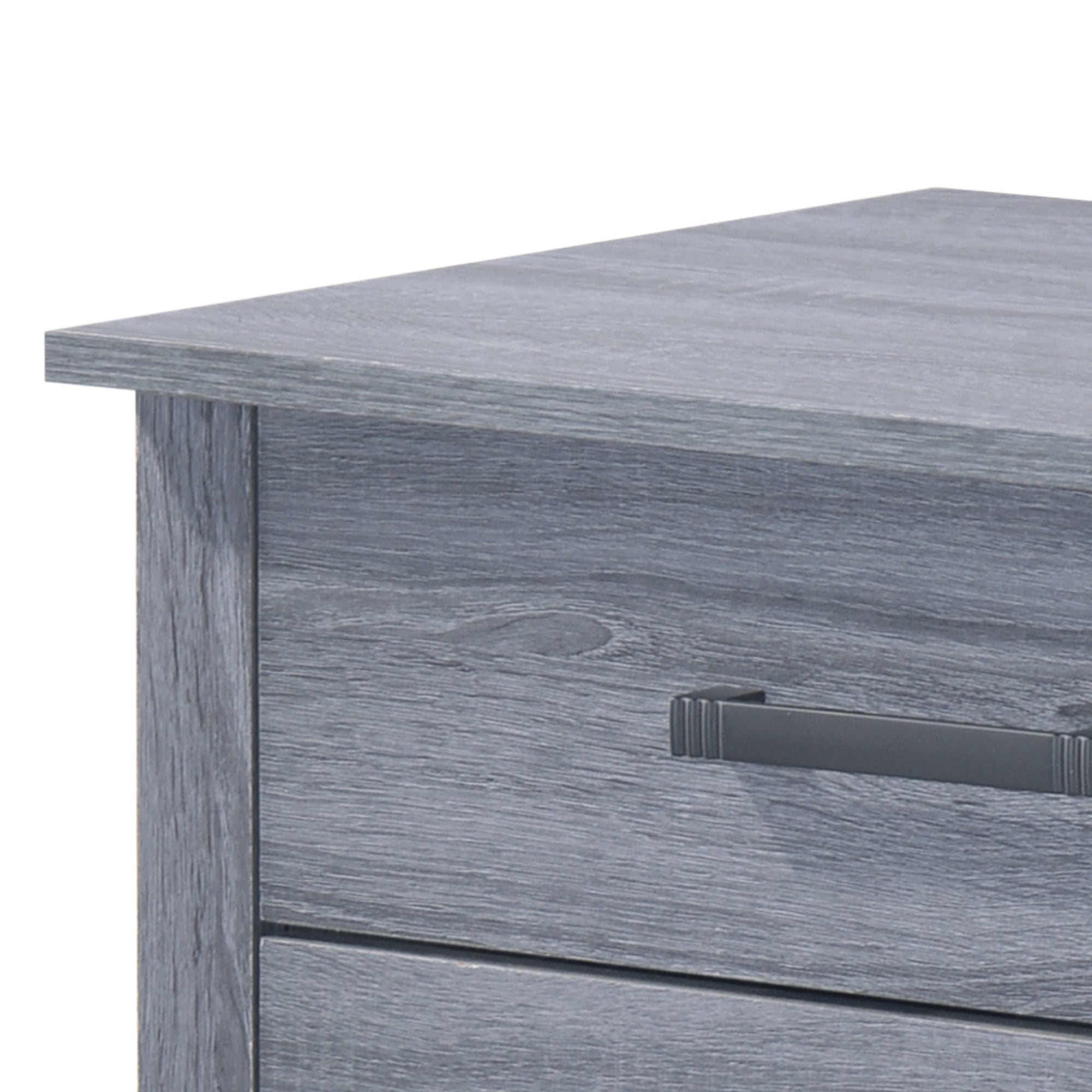 Laminated Grey Finish Nightstand