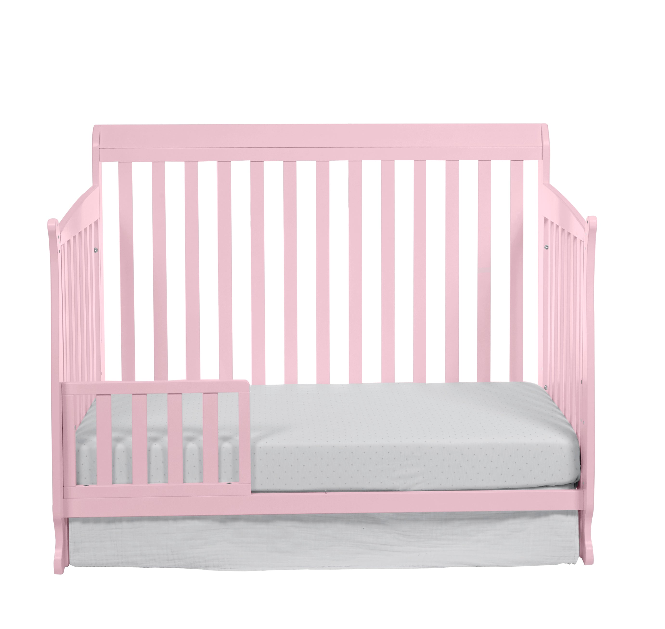 4-in-1 Convertible Crib - Pink