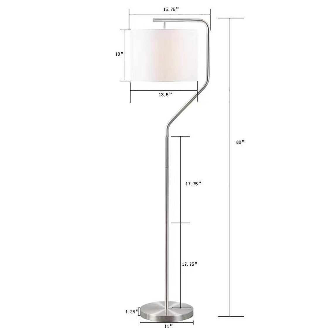 Modern Arched Metal Floor Lamp