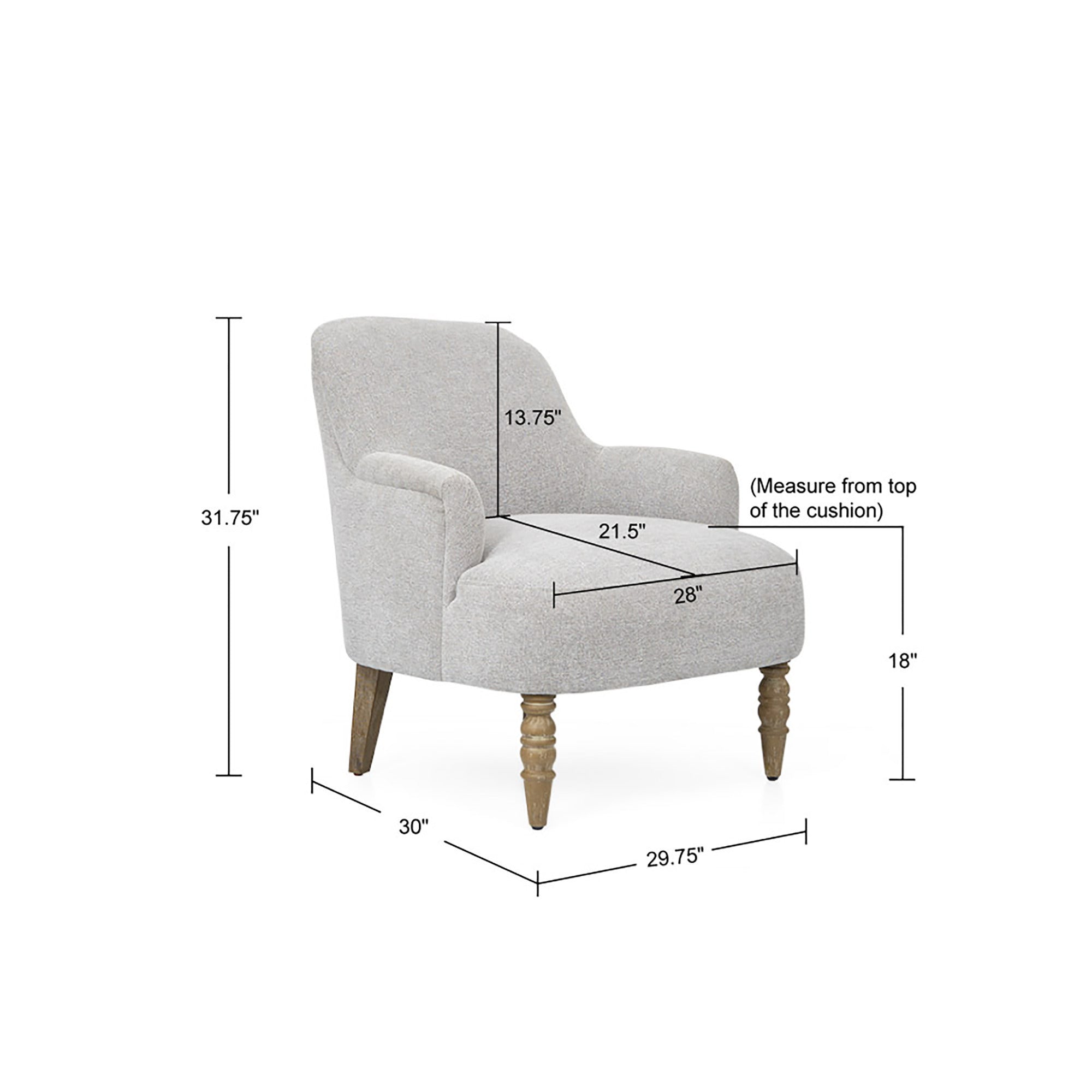 Light Grey Accent Chair