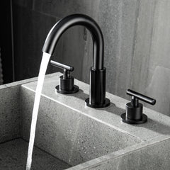 Circle-Shaped 3-piece Basin Faucet