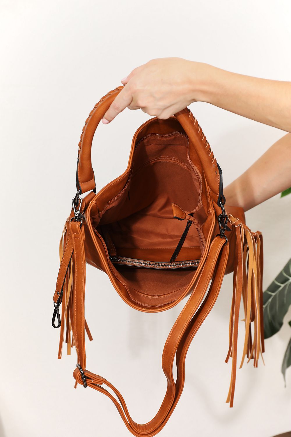 Fringe Detail Shoulder Bag