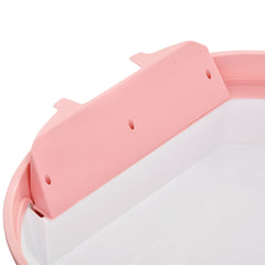 PawHut Covered Litter Box with a Lid, Scoop Enclosed Drawer & Skylight for Cats - Pink