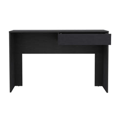 Writing Computer Desk with One Drawer, Black