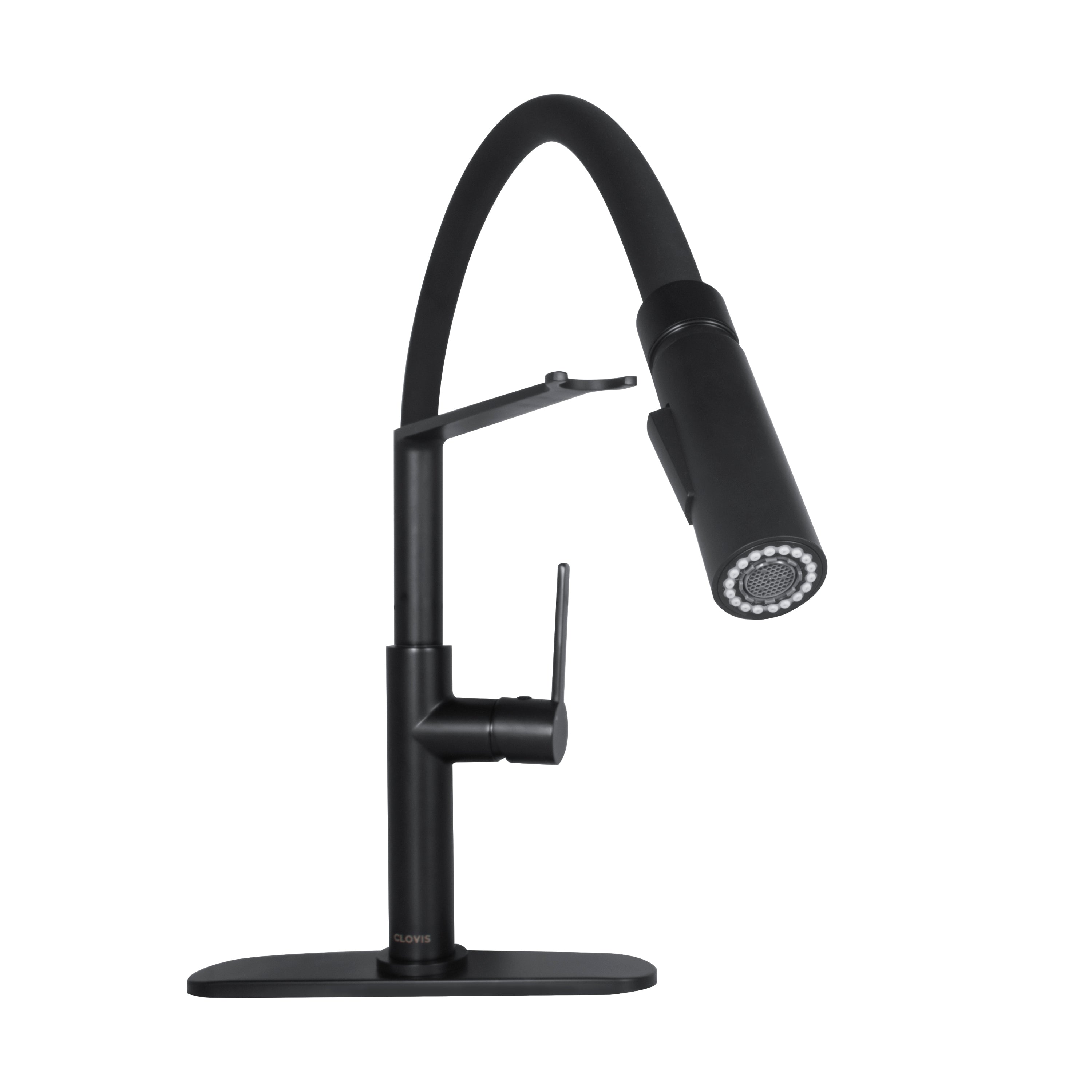 Pull Down Single Handle Kitchen Faucet - Black