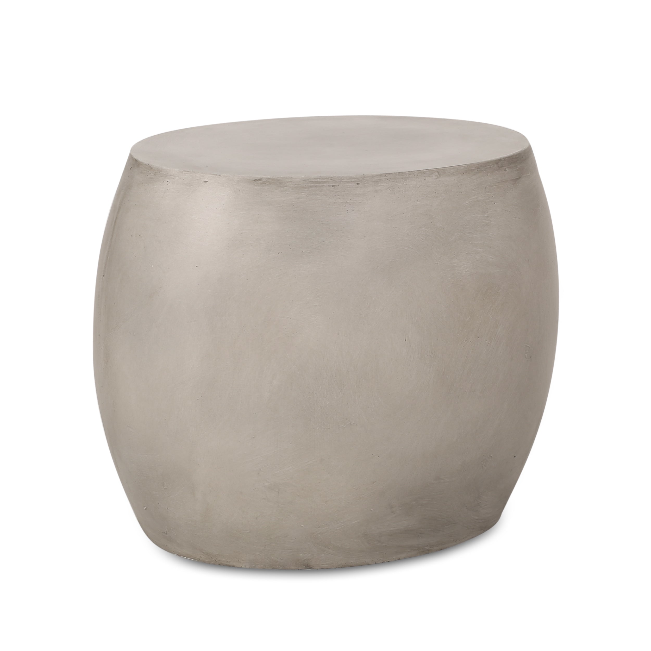 Minimalist Concrete Side Table, Indoor or Outdoor - Light Grey