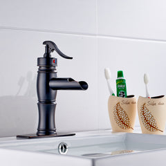 Modern Contemporary Bathroom Ceramic Hot Cold Water Mixer Tap Faucet Mixer Basin Faucet, metered Faucets