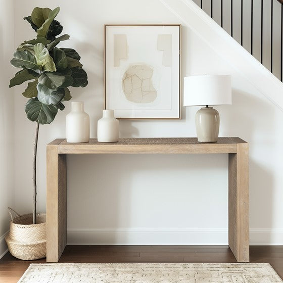 Modern Wood finish 54" Console Table