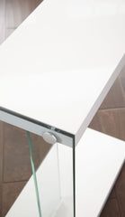 Modern Side End Table - White