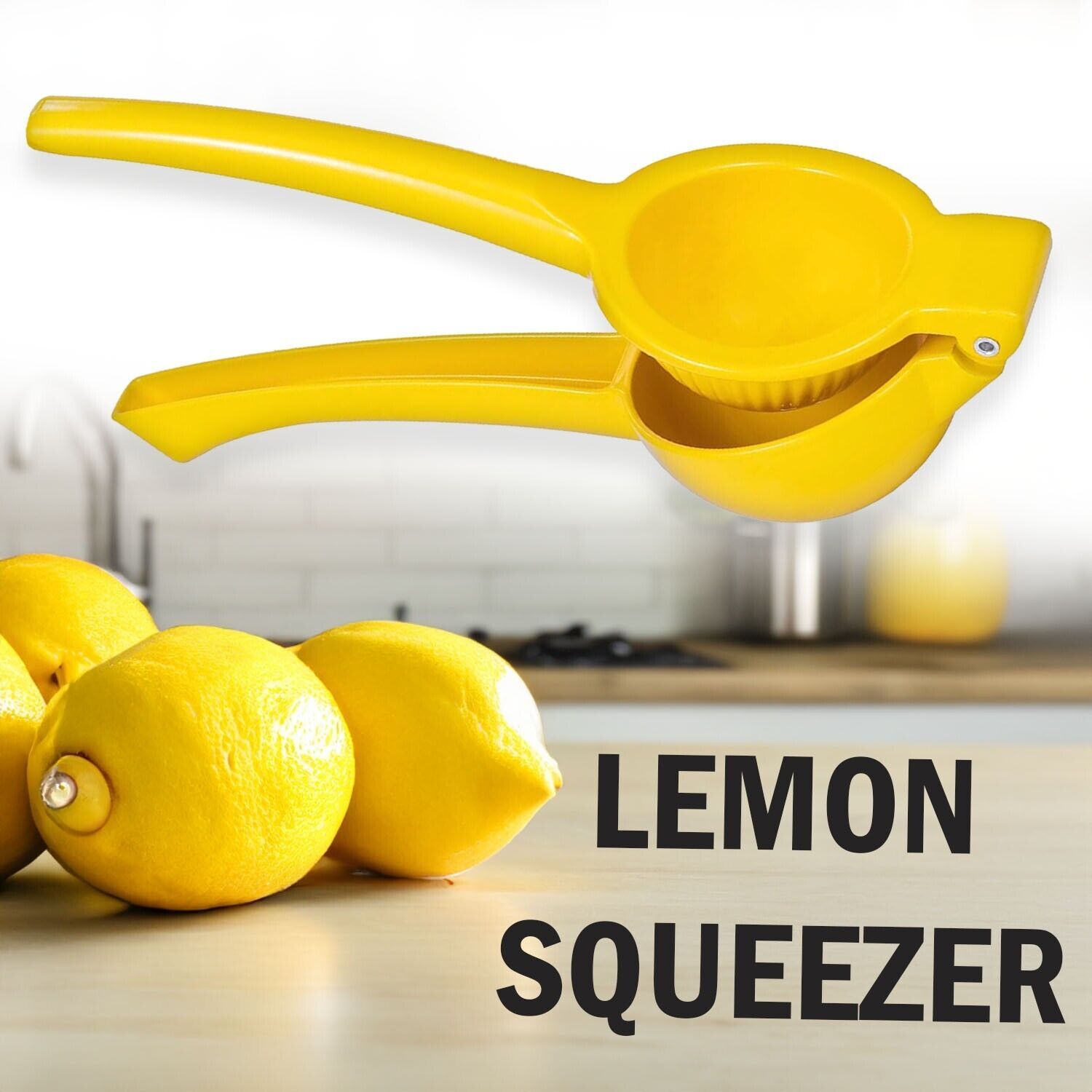 Metal Orange Citrus Lemon Squeezer Fruit Juicer Press Tool - Yellow