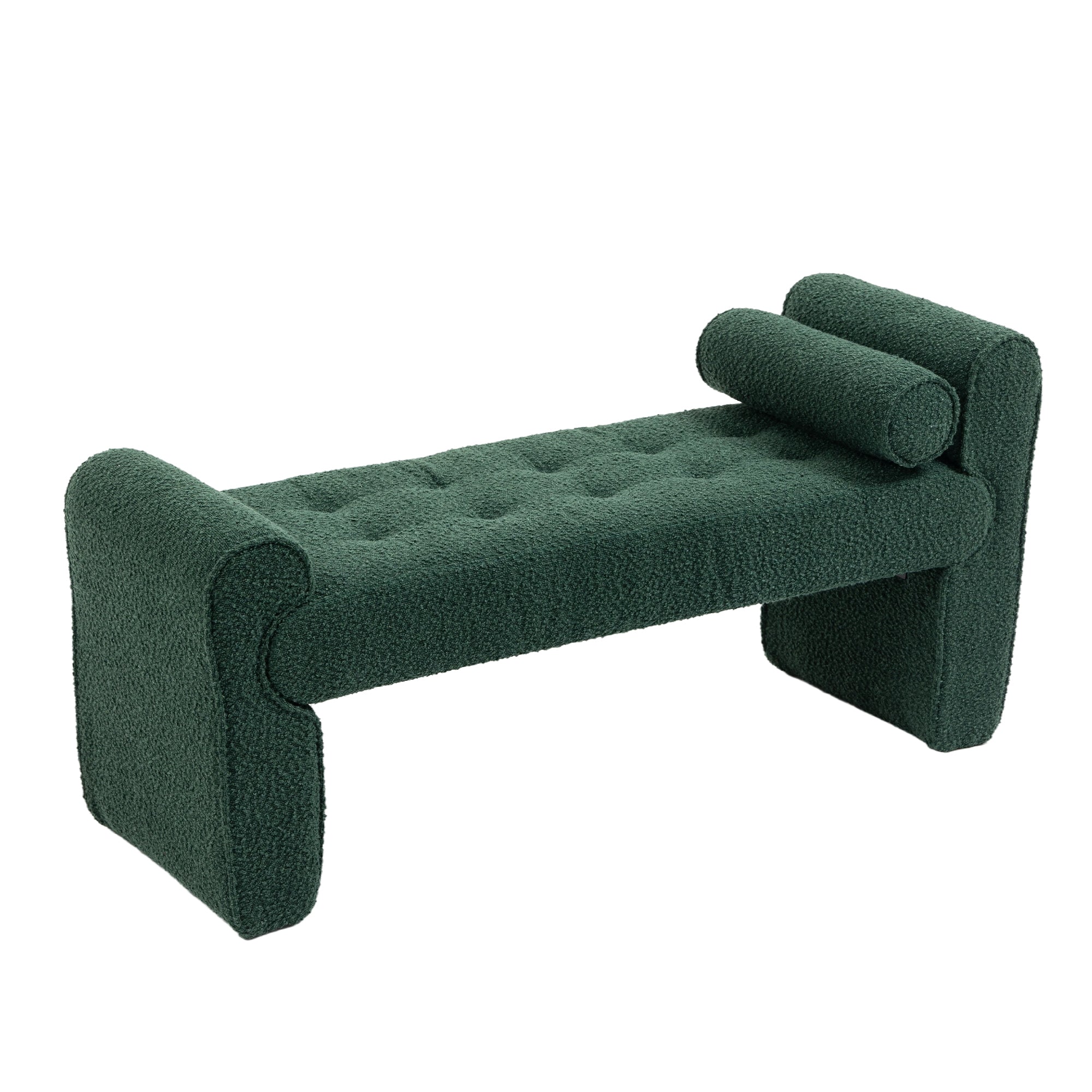 Modern Ottoman Bench - Emerald