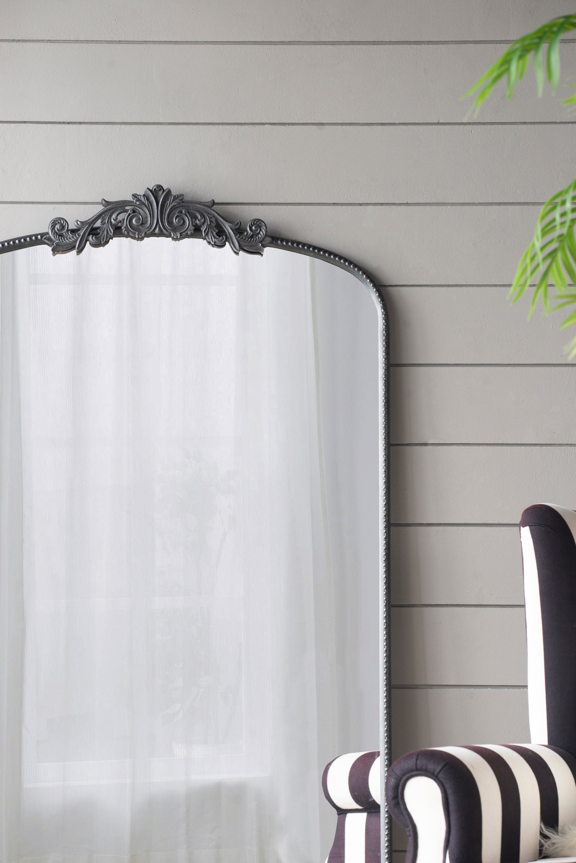 Arched Full Length Mirror Large Black Mirror 66" x 36"