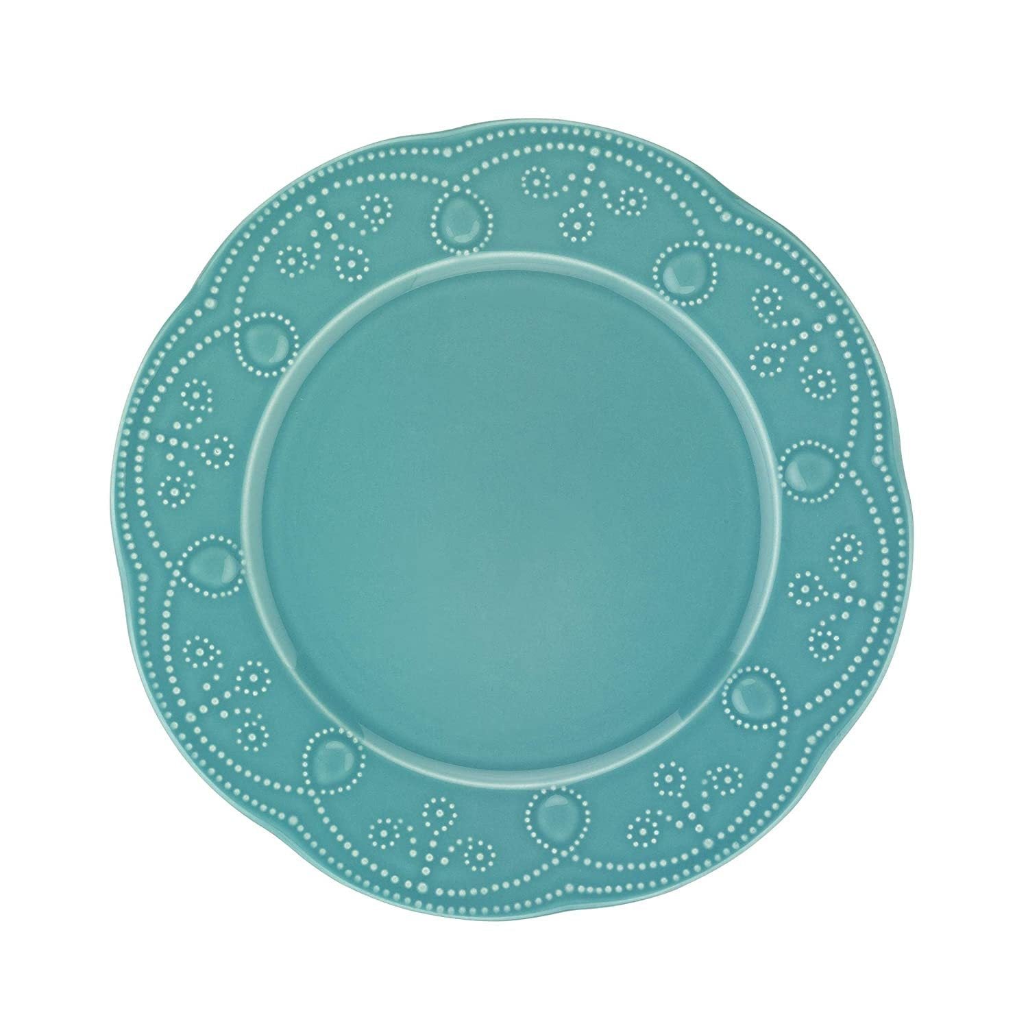 Fulya 12 Pieces Dinnerware Set - Turquoise