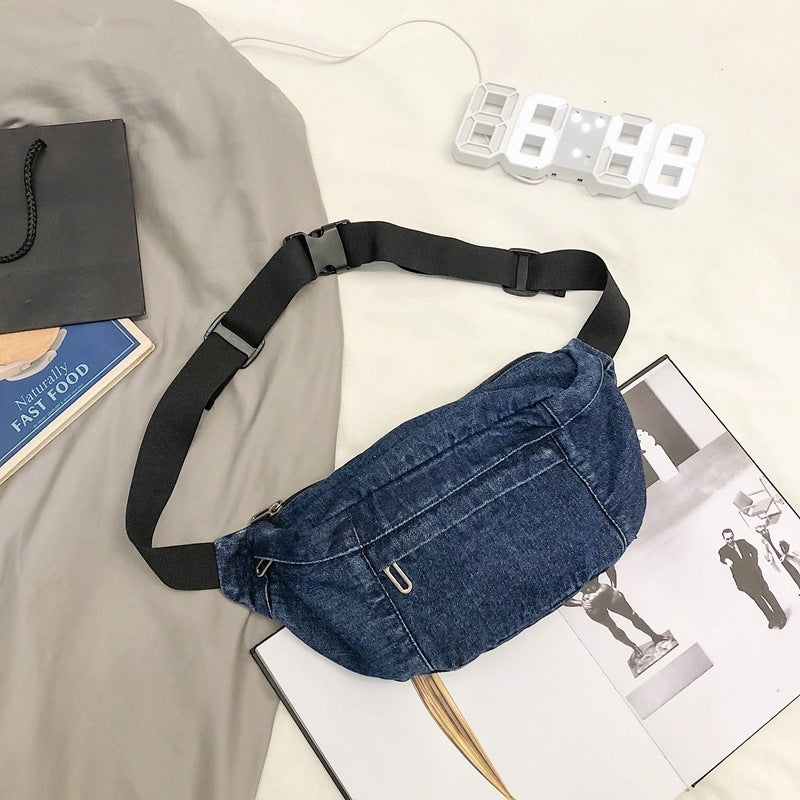 Denim Fanny Pack with Adjustable Belt