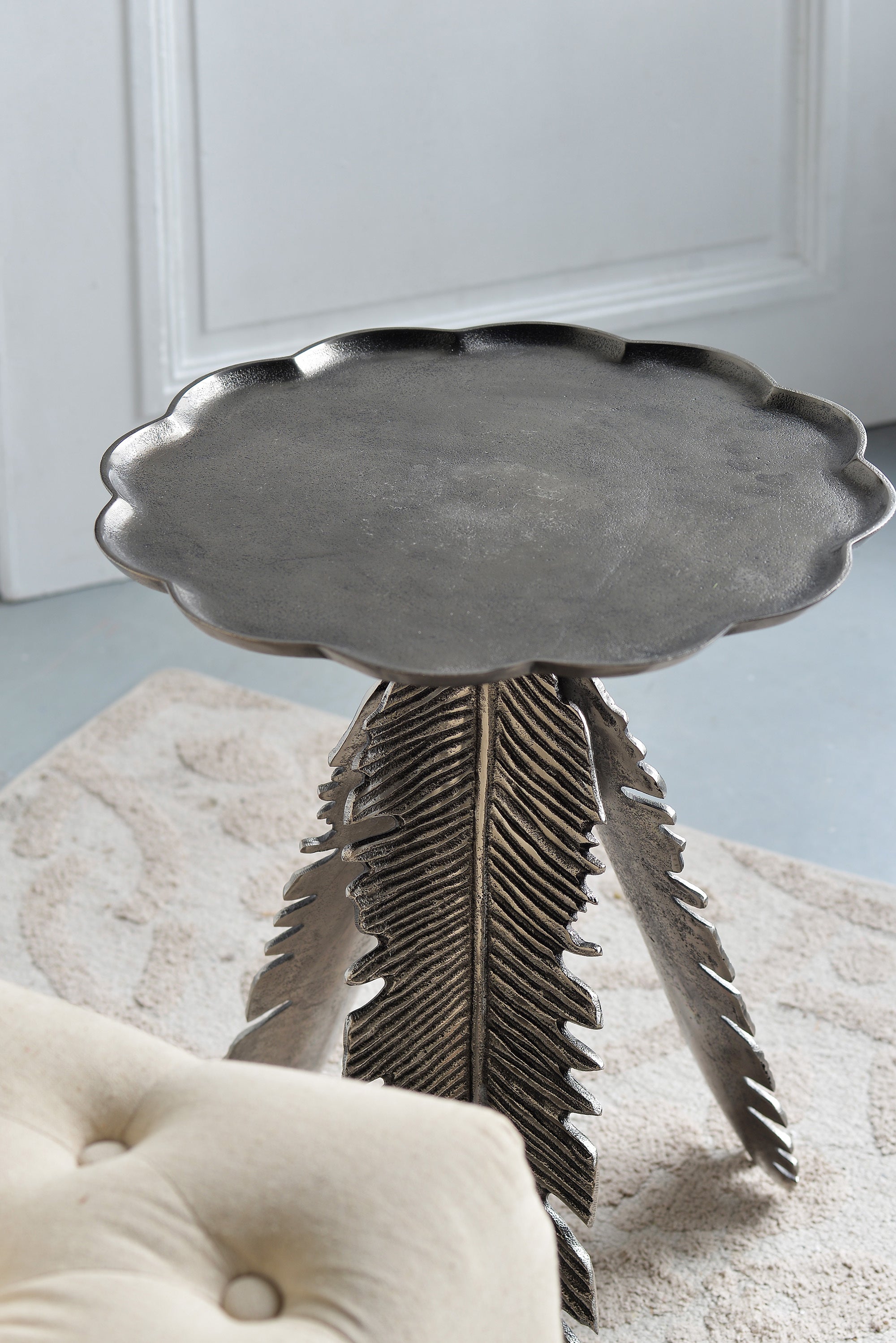 Leaf Side Table - Silver