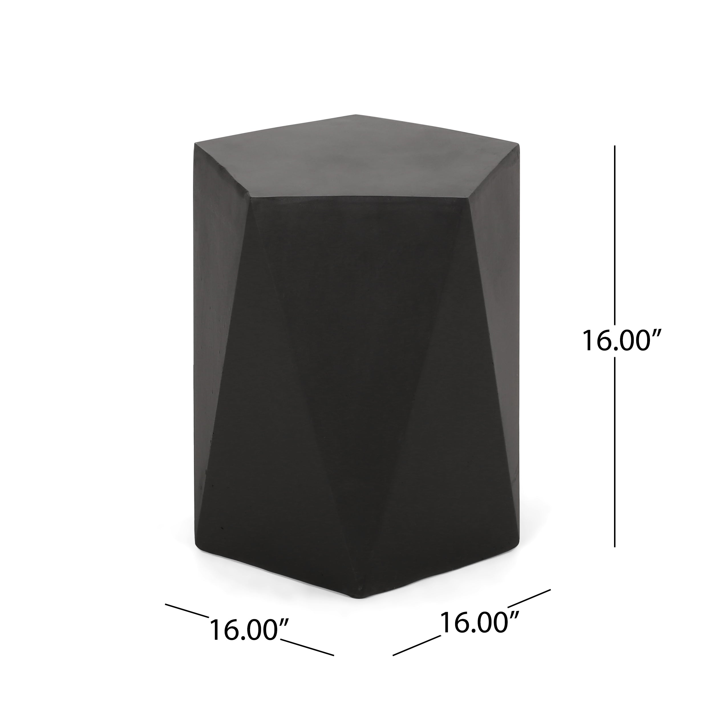 Black Modern Side Table