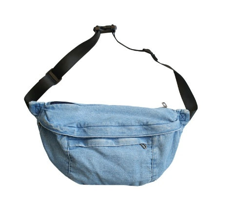 Denim Fanny Pack with Adjustable Belt