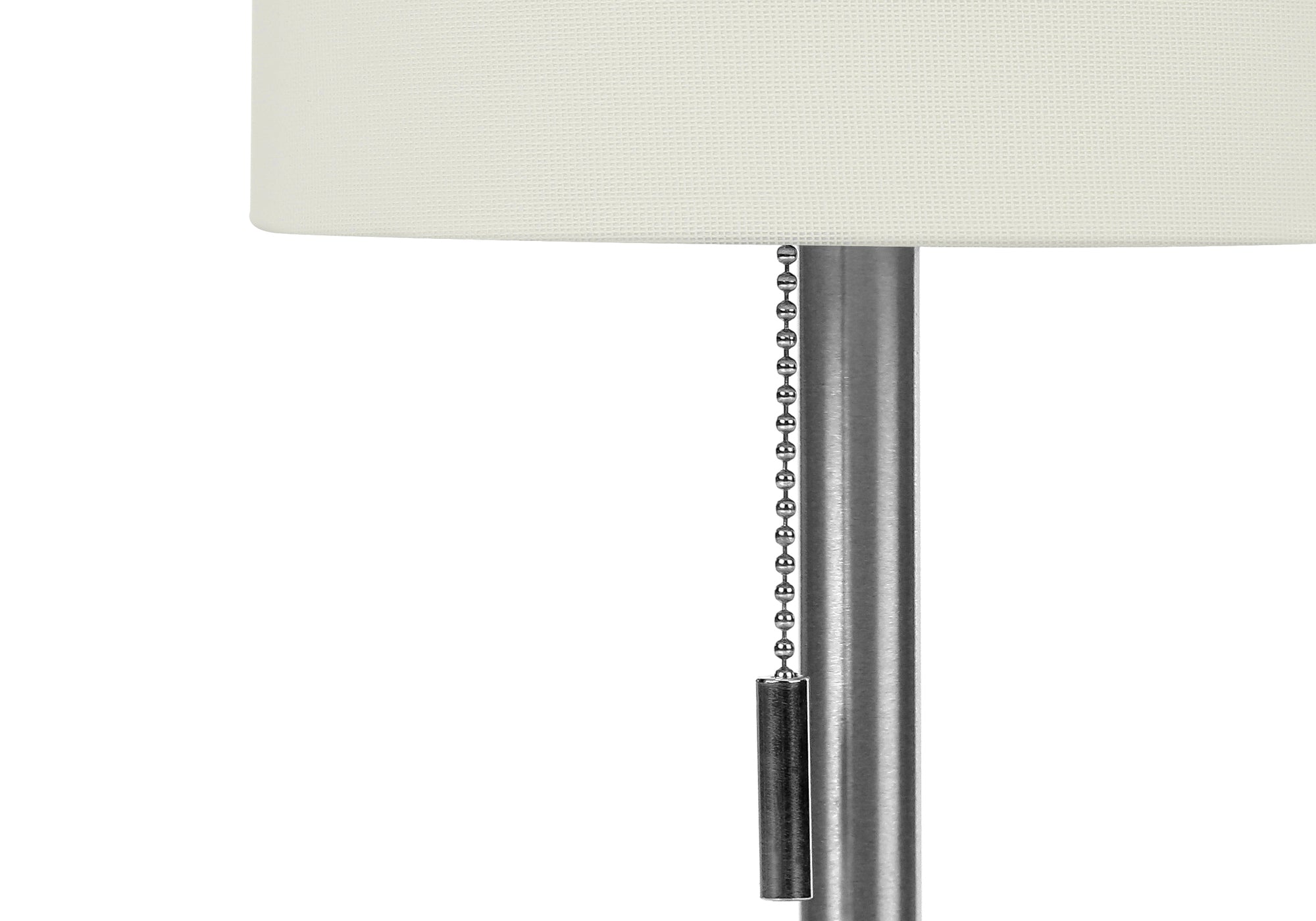 Set Of 2, 17"H, Table Lamp, Usb Port Included, Nickel Metal, Ivory / Cream Shade, Contemporary