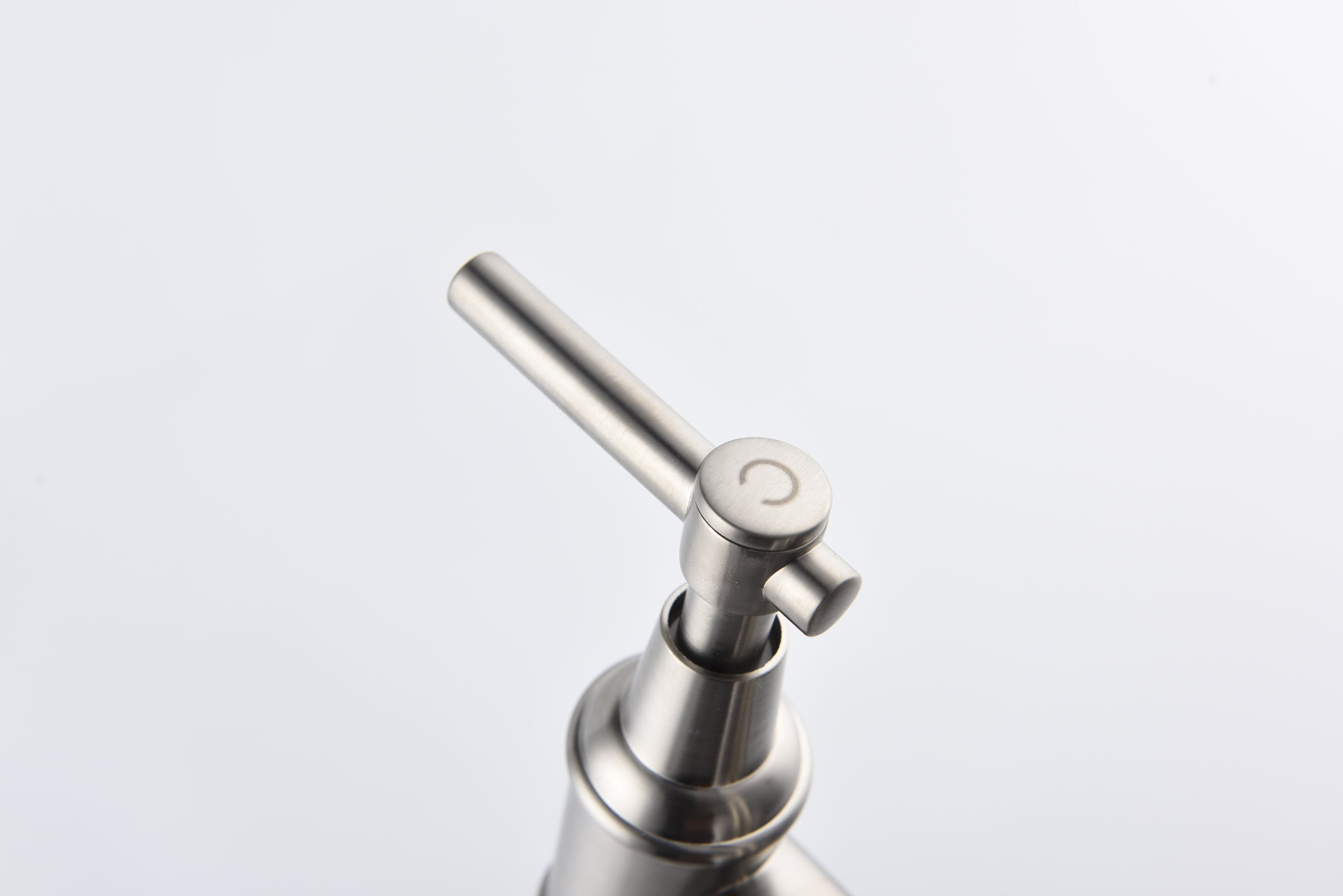 Bridge Kitchen Faucet with Pull-Down Sprayhead in Spot - Brushed Nickel