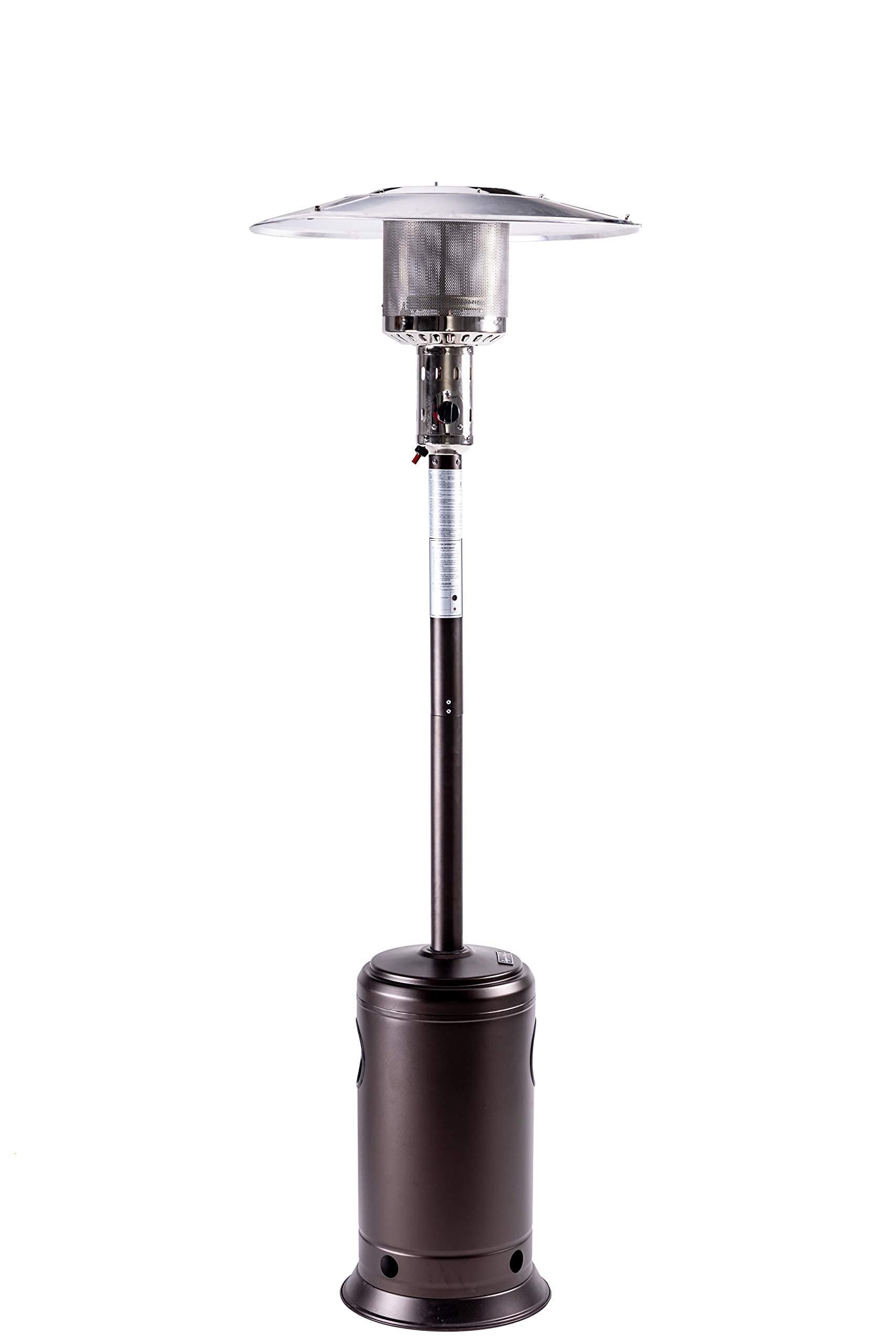 Outdoor Patio Propane Heater with Portable Wheels 47,000 BTU 88 inch Standing