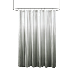 Ombre Printed Seersucker Shower Curtain - Grey