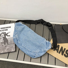 Denim Fanny Pack with Adjustable Belt