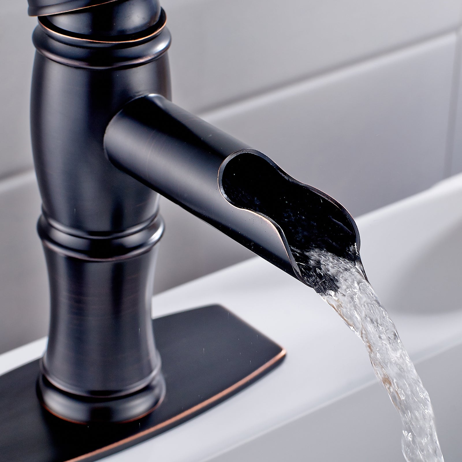 Modern Contemporary Bathroom Ceramic Hot Cold Water Mixer Tap Faucet Mixer Basin Faucet, metered Faucets