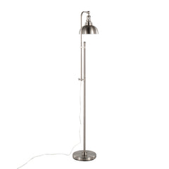 Industrial Floor Lamp in Nickel