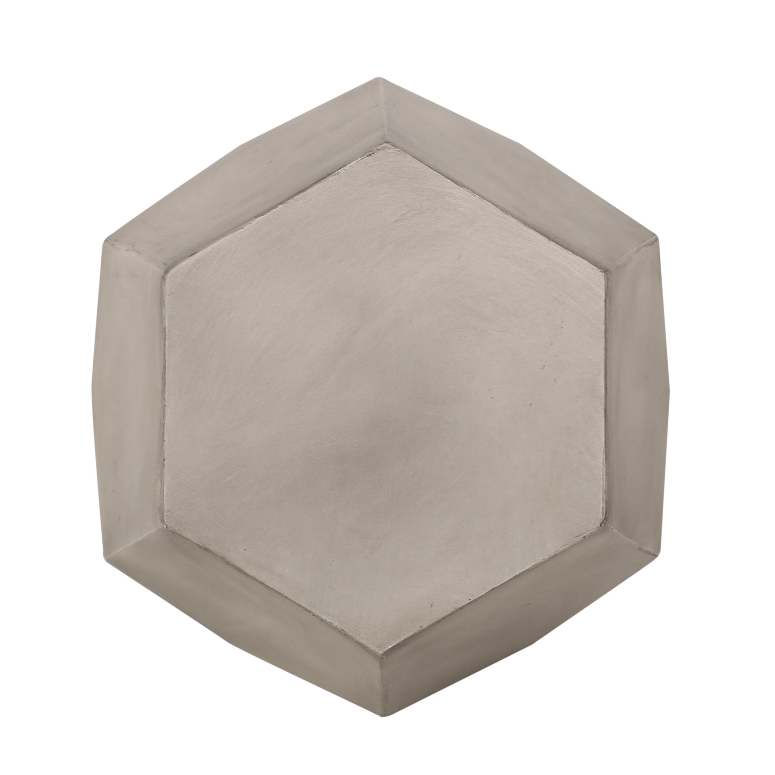 Modern Design Geometric Shape Side Table - Light Grey