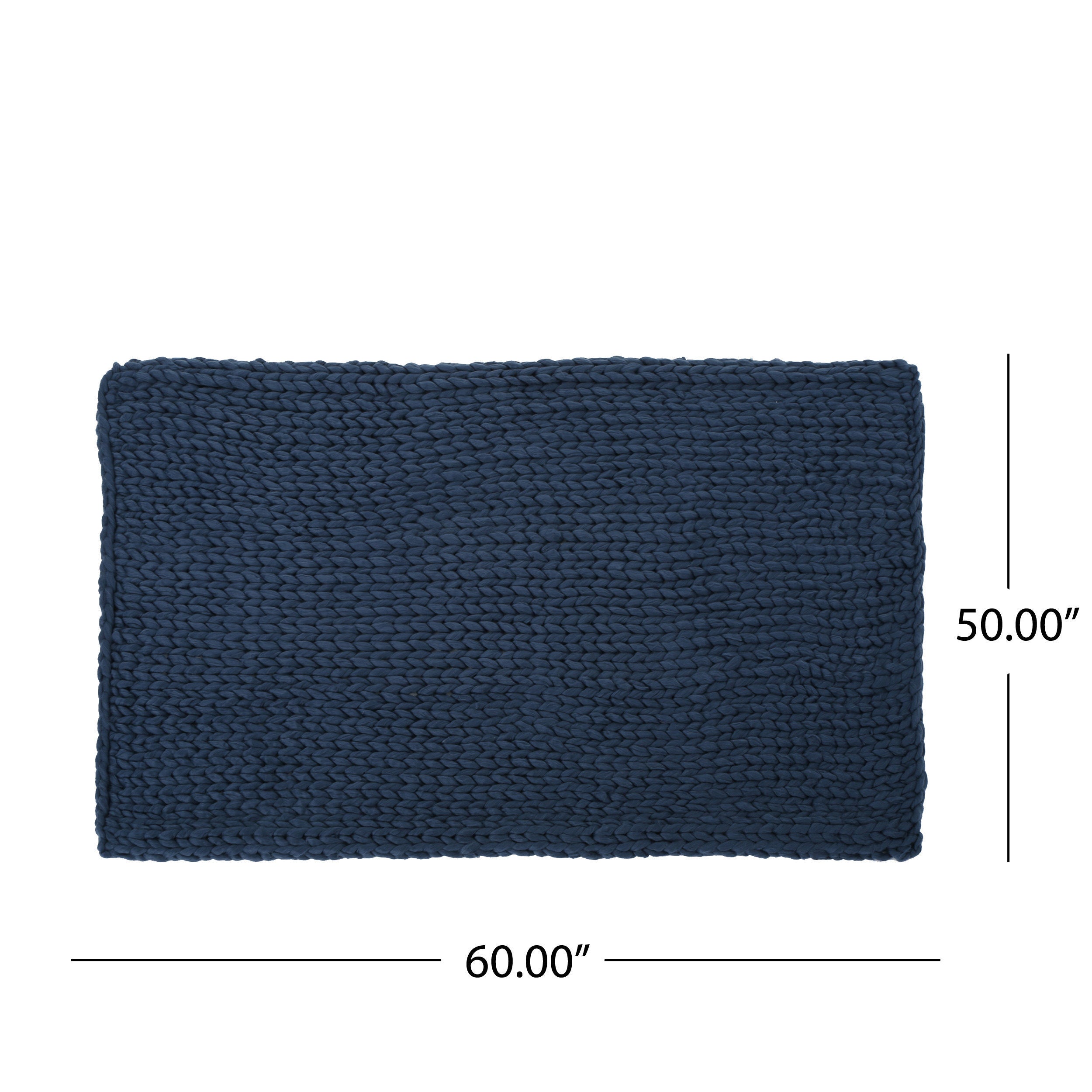 Cozy Navy Blue Throw Blanket