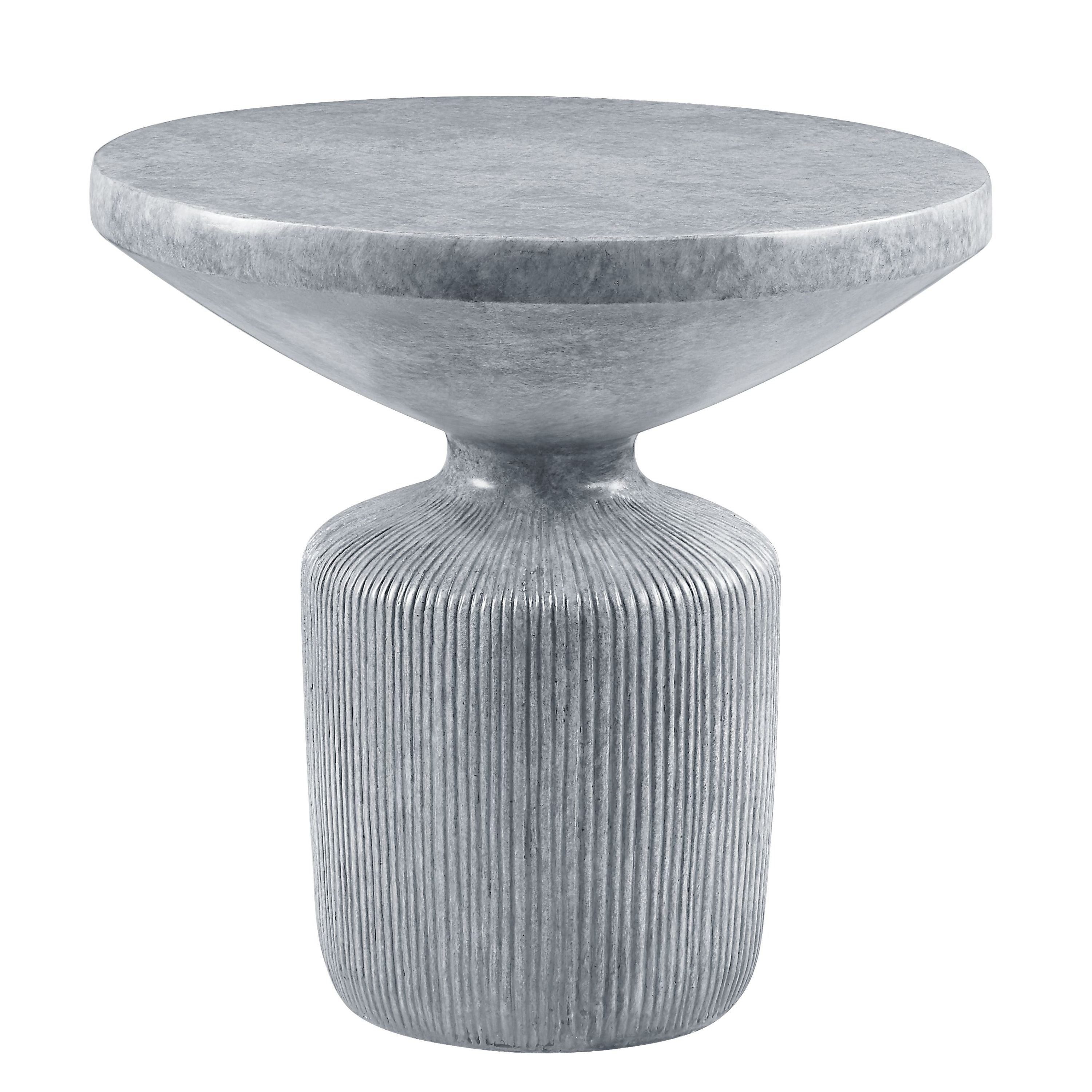 Weathered Gray Finish End Table