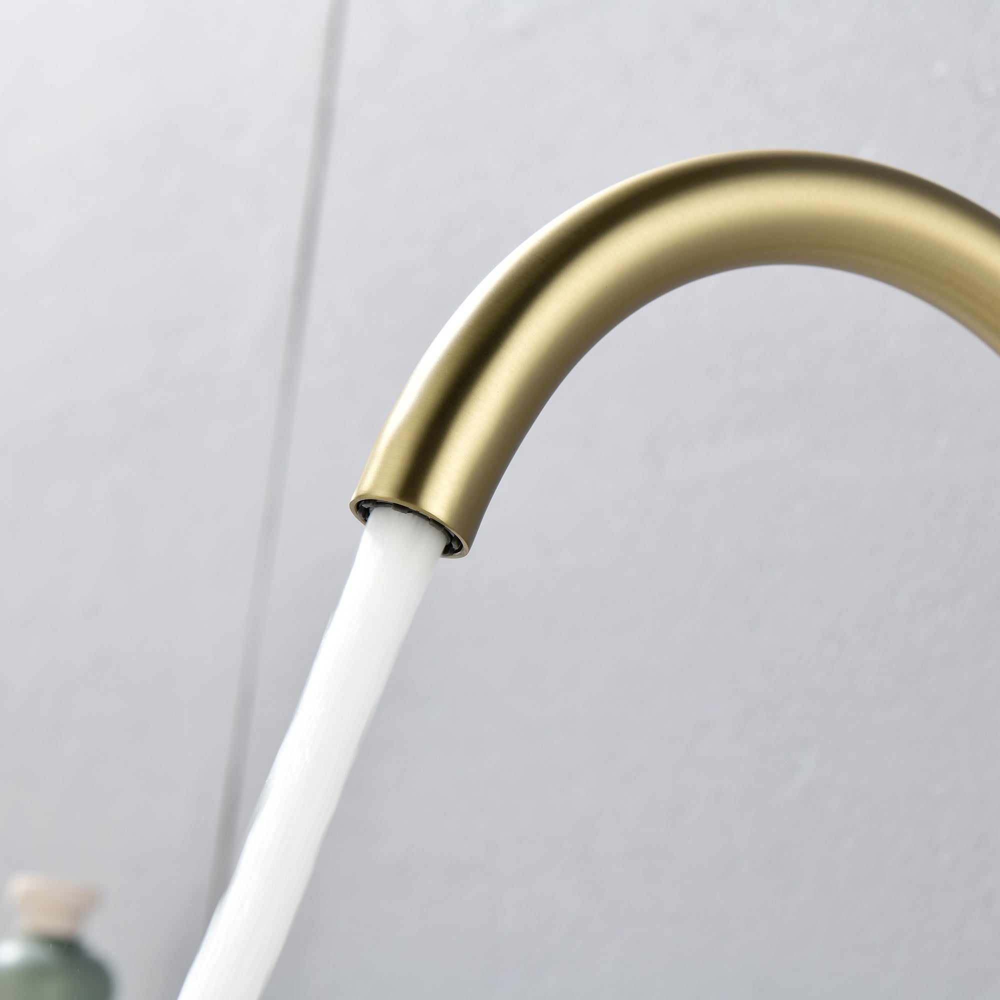 Widespread Bathroom Faucet - Brushed Gold finish