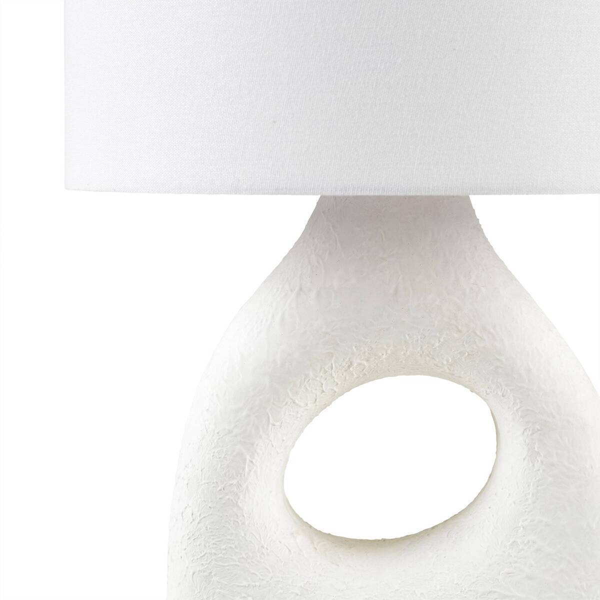 22"H Ceramic Table Lamp White