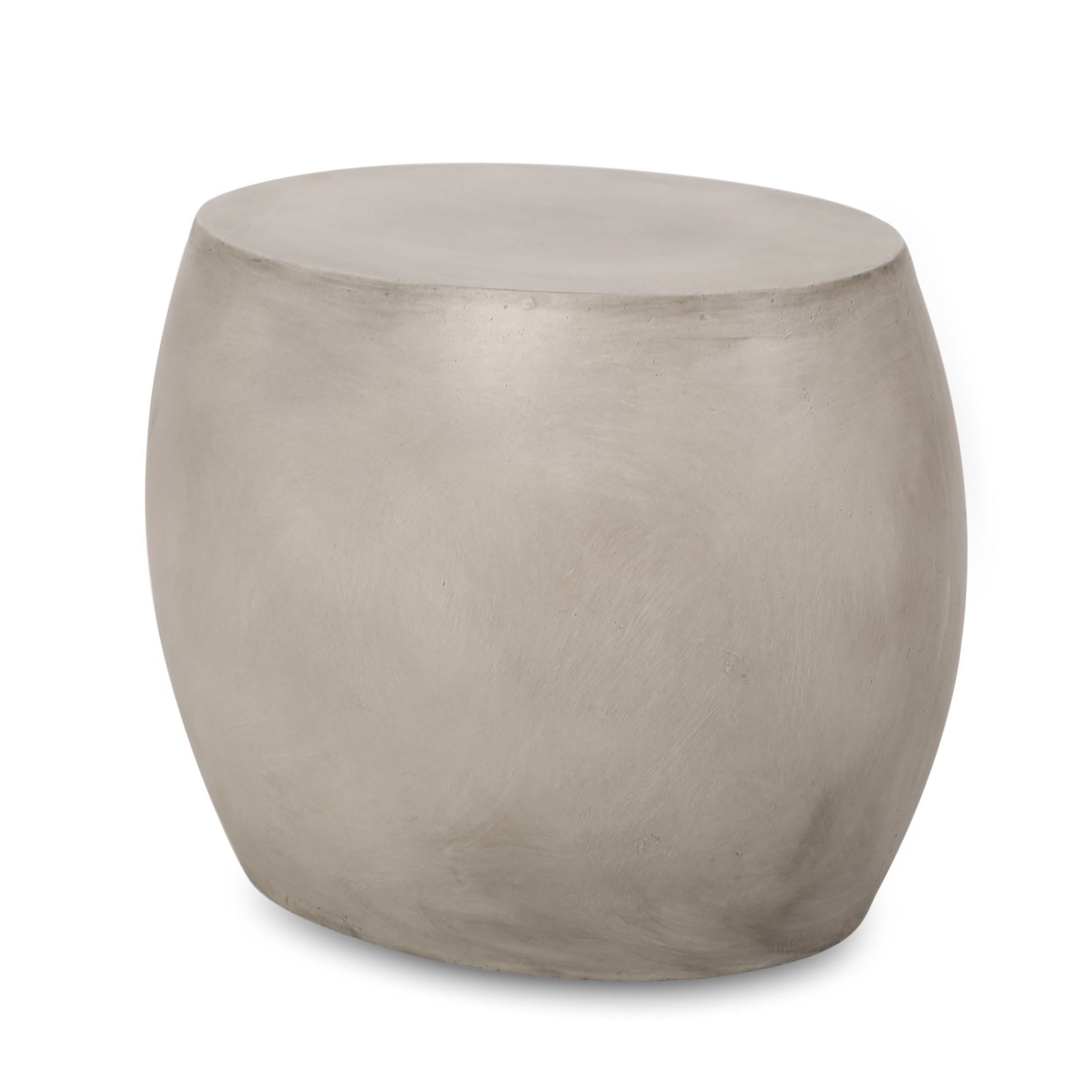 Minimalist Concrete Side Table, Indoor or Outdoor - Light Grey