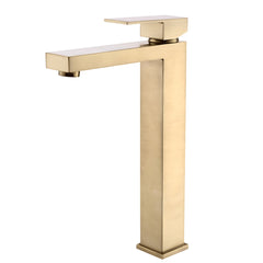 Gold Bathroom Faucet Modern Single Handle Vanity