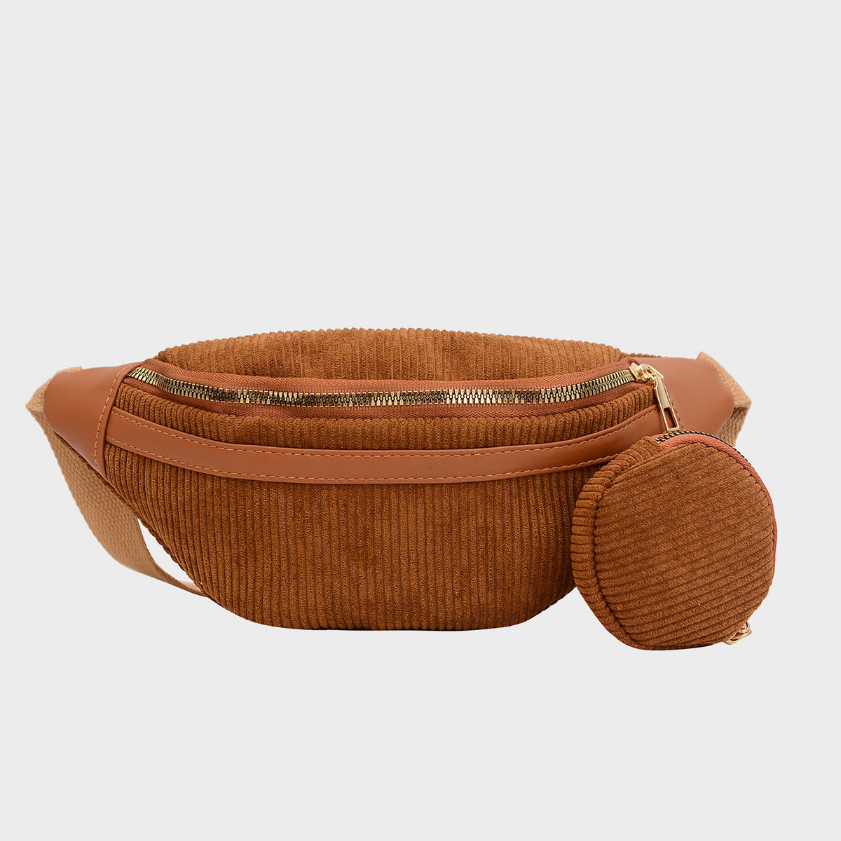 Small Corduroy Sling Crossbody Fanny Bag