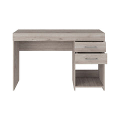 Computer Desk Two Drawers - Light Gray