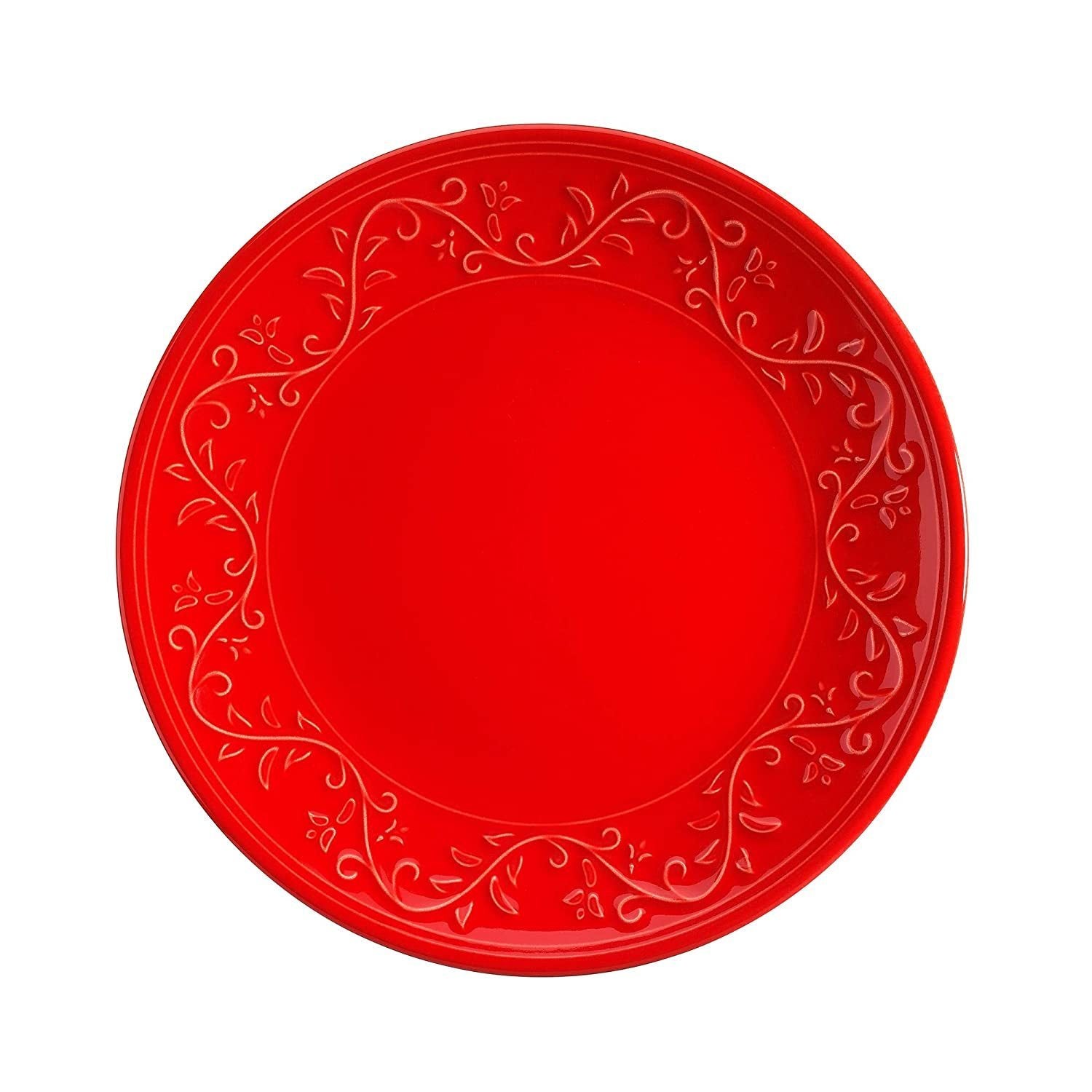 Fulya 16 Pieces Dinnerware Set - Red