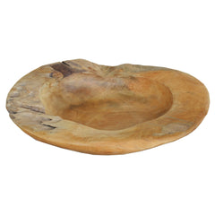 Rustic Decorative Wooden Bowl, Brown