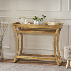 Rustic Natural Mango Wood Console