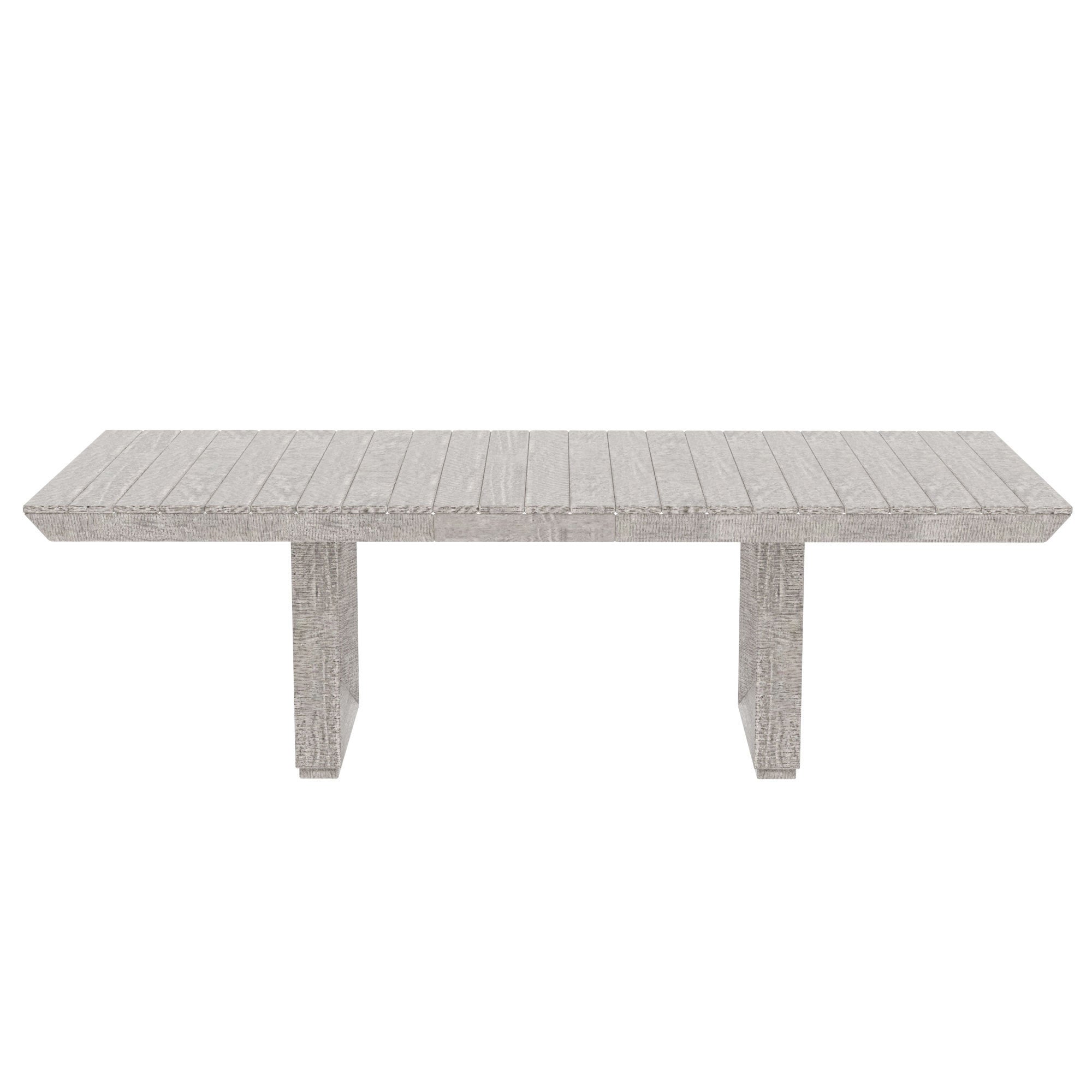 Rectangular 98"  Dining table Stretchable Farmhouse Style Home Office - Gray (without chairs)