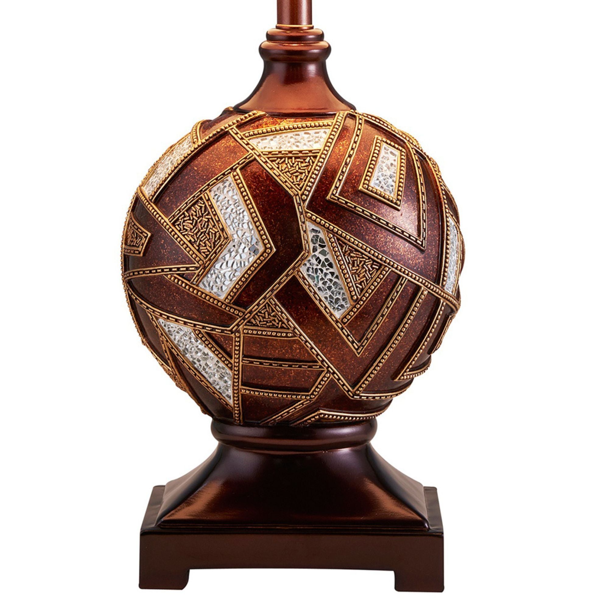 29.75" Tall Polyresin Table Lamp, Polymosaic design