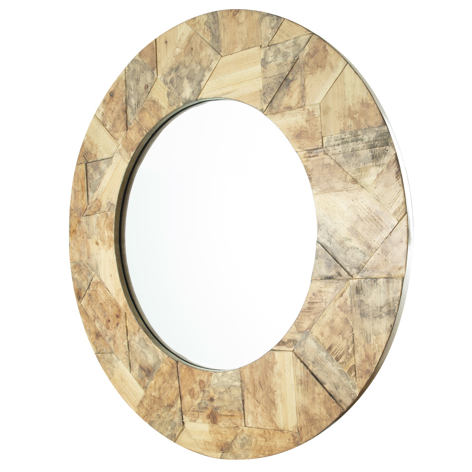 Rustic and Chic Wall Mirror - Natural