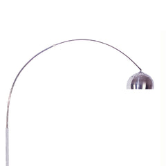 85" Tall Metal Floor Lamp with White Marble Base, Arch Design