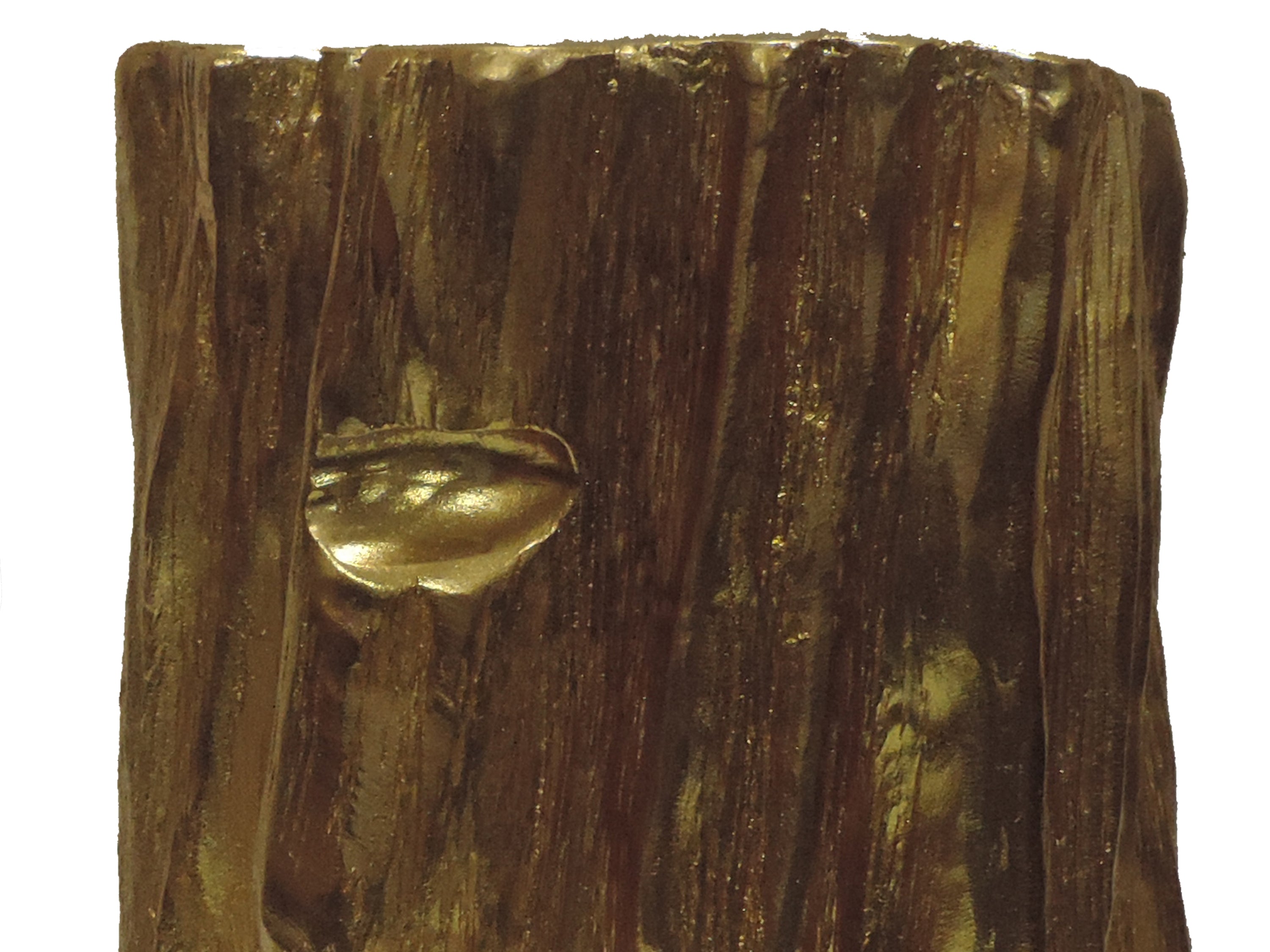 Designed Nature Inspired Tree Trunk Stool/ Side Table - Gold